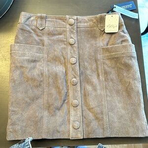 NWT Free People leather skirt